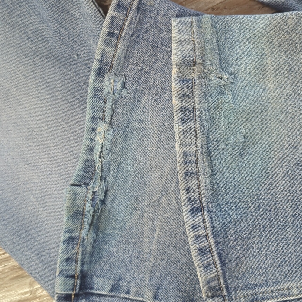 Vintage Super Low Rise Flare Exposed Button Fly Y2K Guess Jeans - Picture 9 of 10